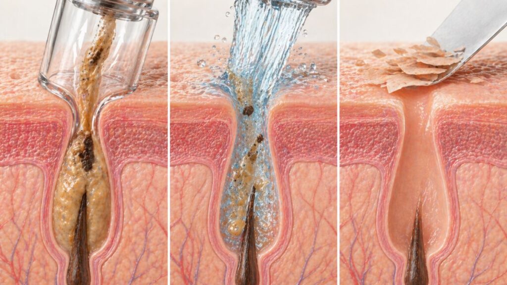 毛穴洗浄の種類と違い